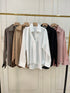 Ladies Collar Down V-Neckline Pullover Shirts